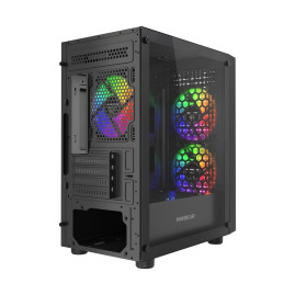 Powercase Mistral Micro EM20, mATX, 3x120mm FRGB, Black, CMMEM20B-L3