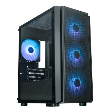 XASTRA A402M 4ARGB-C6, mATX, 4x120mm ARGB, Black, A402M-4FC12A-BK-C6