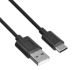 Кабель Buro USB-USB Type-C, 1.2м, черный (USB-TC-1.2B2A)