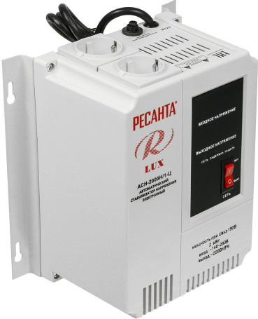 Стабилизатор напряжения Ресанта АСН-2000Н/1-Ц 2кВА однофазный серый (63/6/15)