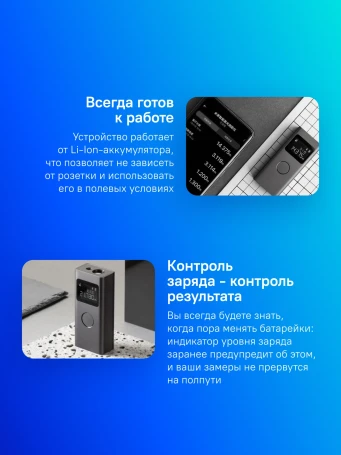 Лазерный дальномер Xiaomi BHR5596GL 2кл.лаз. 680нм цв.луч. красный