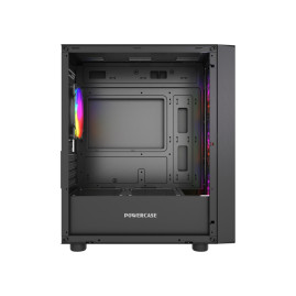 Powercase Mistral Micro EM21, mATX, 4x120mm FRGB, Black, CMMEM21B-L4