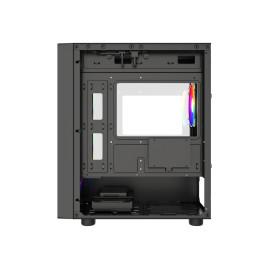 Powercase Mistral Micro EM21, mATX, 4x120mm FRGB, Black, CMMEM21B-L4