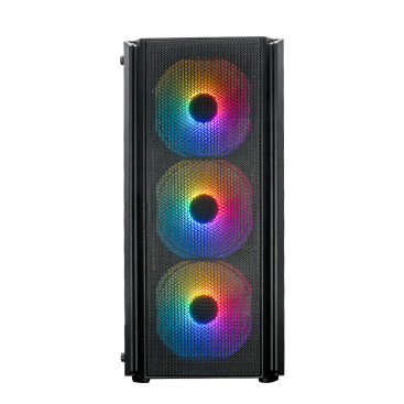 XASTRA A402M 4FRGB, mATX, 4x120mm FRGB, Black, A402M-4FC12F-BK