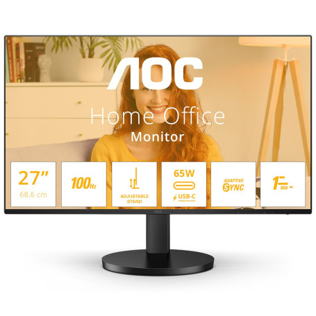 27" AOC QHD Q27B3CF2, черный