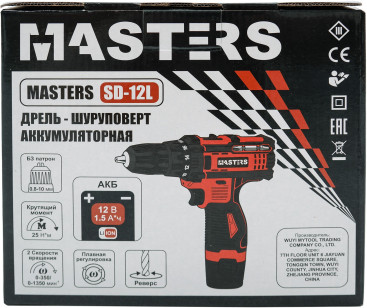 Дрель-шуруповерт Masters SD-12L аккум. патрон:быстрозажимной (18807)