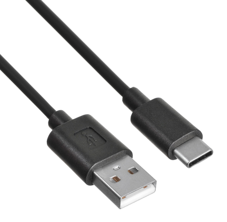 Кабель Buro USB-USB Type-C, 1.2м, черный (USB-TC-1.2B3A)