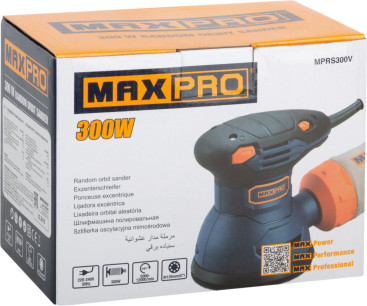 Эксцентриковая шлифмашина Max-Pro MPRS300V 300Вт D125мм (85240)
