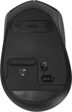 Logitech M330 Silent Plus, беспроводная, 1000dpi, черный