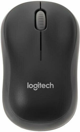 Logitech M186, беспроводная, 1000dpi, черный/серый