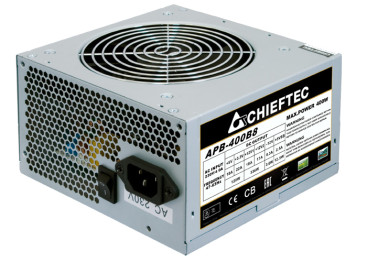 Chieftec Value APB-400B8, ATX 2.3, 400W, 80 PLUS, Black, APB-400B8