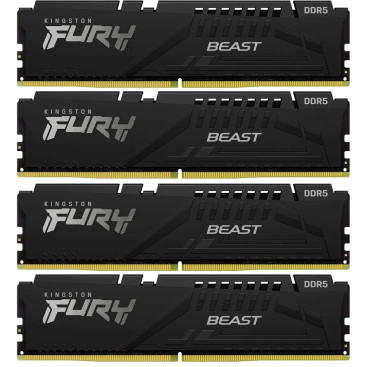 Kingston FURY Beast 64GB (4x16GB) DDR5 5200 KF552C40BBK4-64