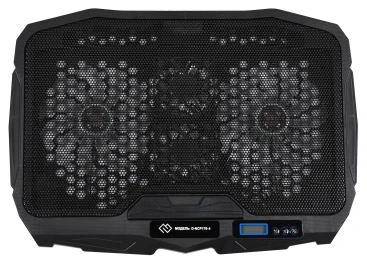 Подставка для ноутбука Digma D-NCP170-4 17"390x280x28мм 2xUSB 4x 70/125ммFAN 750г черный