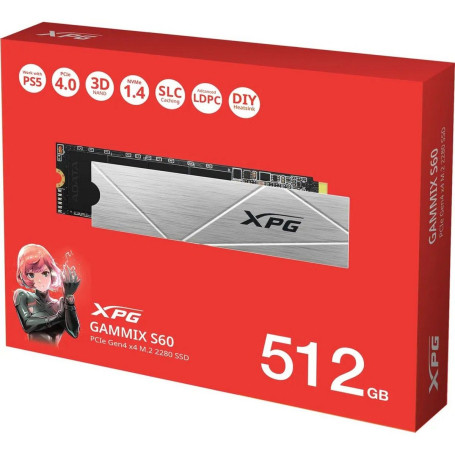 ADATA Gammix S60 XPG 512GB M.2 2280 PCIe Gen4x4 AGAMMIXS60-512G-CS