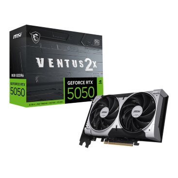 MSI NVIDIA GeForce RTX 5050 VENTUS 2X OC 8GB (RTX 5050 8G VENTUS 2X OC)