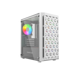 Powercase Mistral Micro T3W, mATX, 3x120mm, White, CMIMTW-L3