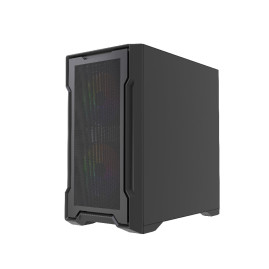 Powercase Mistral Micro X3B ARGB, mATX, 3x120mm ARGB, Black, CMMXB-A3