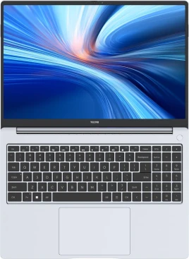 Ноутбук Tecno MegaBook T16 Core i5 13420H 16Gb SSD512Gb Intel UHD Graphics 16" IPS FHD+ (1920x1200) без ОС 64 silver WiFi BT Cam 6460mAh (T16RA-NES0)