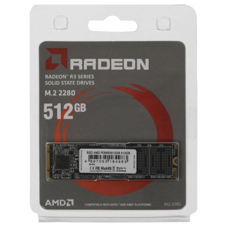 AMD Radeon R3 512GB M.2 2280 SATA 6Gb/s R3MS0512G8