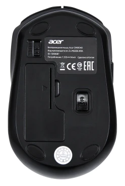 Acer OMR040, беспроводная, 1600dpi, черный