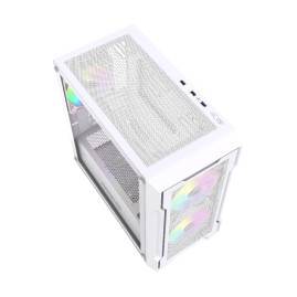 Powercase Mistral Micro X3W ARGB, mATX, 3x120mm ARGB, White, CMMXW-A3
