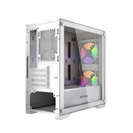 Powercase Mistral Micro X3W ARGB, mATX, 3x120mm ARGB, White, CMMXW-A3