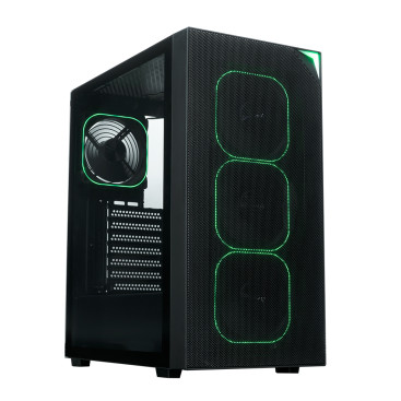 XASTRA A408 4ARGB, ATX, 4x120mm ARGB, Black, A408-4FG12A