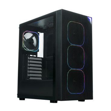 XASTRA A408 4ARGB, ATX, 4x120mm ARGB, Black, A408-4FG12A