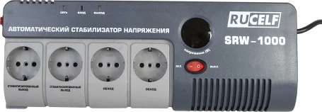 Стабилизатор напряжения Rucelf SRW-1000-D 1кВА однофазный белый