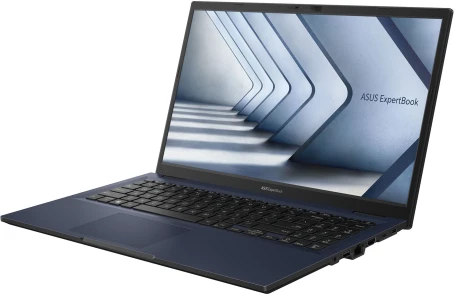 Ноутбук Asus ExpertBook B1 B1502CVA-BQ0969 Core i5 1335U 16Gb SSD512Gb Intel Iris Xe graphics 15.6" IPS FHD (1920x1080) FreeDOS black WiFi BT Cam (90NX06X1-M013V0)