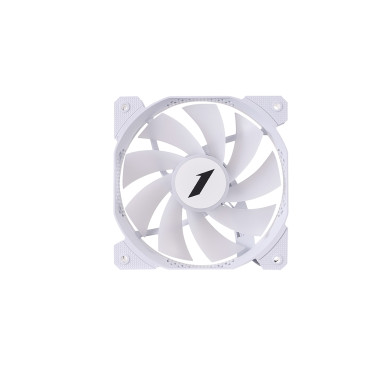 Вентилятор 1STPLAYER F1R White / 120mm Reverse FRGB 3pin 12V 1100rpm 38.98cfm 21.97dBA / F1R-WH-3P / BULK