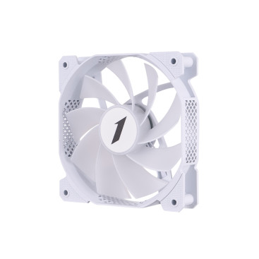 Вентилятор 1STPLAYER F1R White / 120mm Reverse FRGB 3pin 12V 1100rpm 38.98cfm 21.97dBA / F1R-WH-3P / BULK