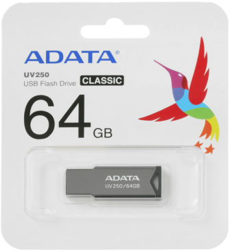 USB Flash 64 ГБ ADATA UV250 USB 2.0, черный
