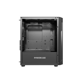 Powercase Mistral Micro Z2B SI, mATX, 2x120mm, Black, CMIMZB-F2SI