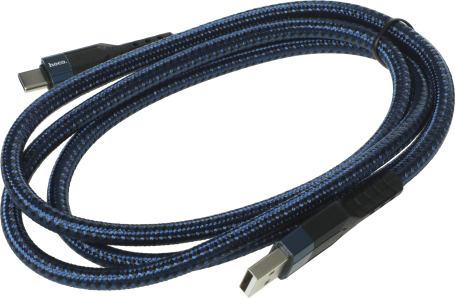 Кабель Hoco U110 USB-USB Type-C, 1.2м, синий