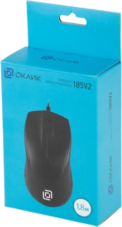 Оклик 185V2, проводная, 1200dpi, черный