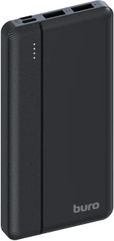 Мобильный аккумулятор Buro BP10A 10000mAh 10W 2A 2xUSB-A/USB-C черный (BP10A10PBK)