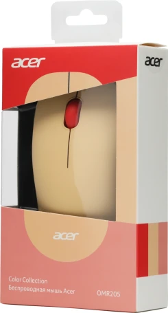 Acer OMR205, беспроводная, 1200dpi, розовый/бежевый