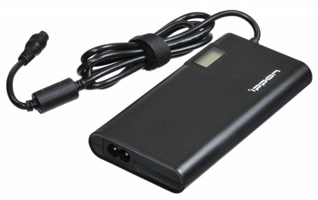 Блок питания Ippon SD90U автоматический 90W 15V-19.5V 11-коннект. 4.5A 2.1A от бытовой электросети LСD индикатор