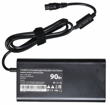 Блок питания Ippon SD90U автоматический 90W 15V-19.5V 11-коннект. 4.5A 2.1A от бытовой электросети LСD индикатор