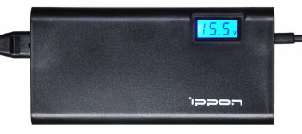 Блок питания Ippon SD90U автоматический 90W 15V-19.5V 11-коннект. 4.5A 2.1A от бытовой электросети LСD индикатор