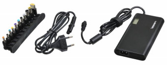 Блок питания Ippon SD90U автоматический 90W 15V-19.5V 11-коннект. 4.5A 2.1A от бытовой электросети LСD индикатор