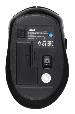 Acer OMR070, беспроводная, 1600dpi, черный
