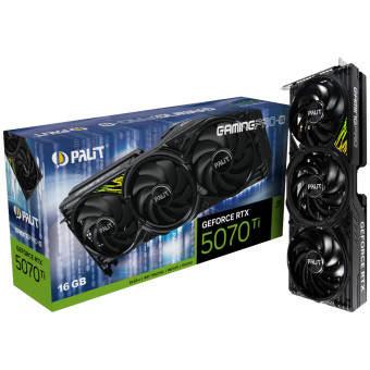 Palit NVIDIA GeForce RTX 5070 Ti GAMINGPRO-S 16GB GDDR7 256bit 3xDP HDMI 3FAN (NE7507T019T2-GB2031U)