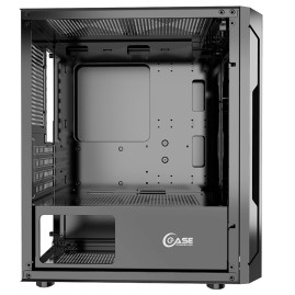 Powercase Mistral Micro Z3B Mesh LED, mATX, 3x120mm, Black, CMIMZB-L3