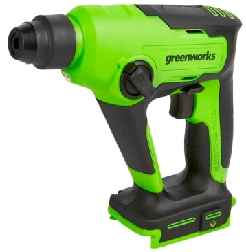 Перфоратор Greenworks GD24SDS1 патрон:SDS-plus уд.:1.2Дж аккум. (кейс в комплекте)
