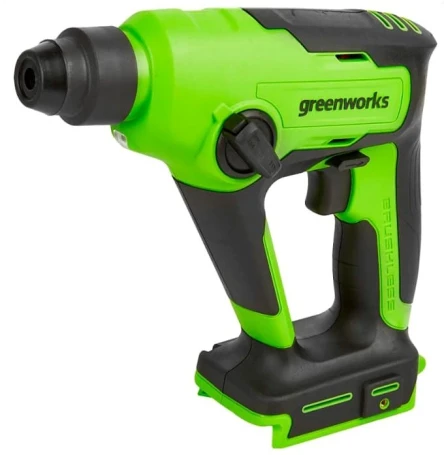 Перфоратор Greenworks GD24SDS1 патрон:SDS-plus уд.:1.2Дж аккум. (кейс в комплекте)