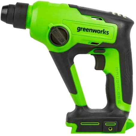 Перфоратор Greenworks GD24SDS1 патрон:SDS-plus уд.:1.2Дж аккум. (кейс в комплекте)
