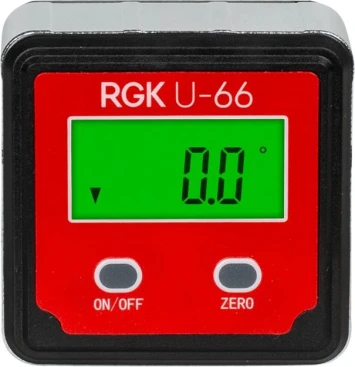 Уровень RGK U-66 электронный магнит. черный/красный (776080)