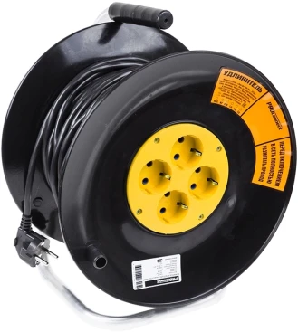 Удлинитель силовой PROconnect STANDARD (11-7605) 3x1.0кв.мм 4розет. 30м ПВС 10A катушка черный